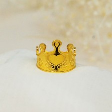 기본 하트크라운 돌반지