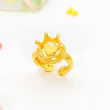 하트 왕관 돌반지
