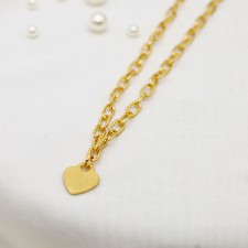 하트 펜던트 체인 목걸이