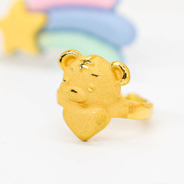 하트 호랑이 돌반지