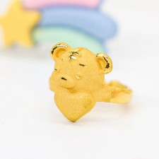 하트 호랑이 돌반지