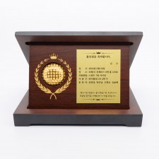 순금 골프공 우드상패