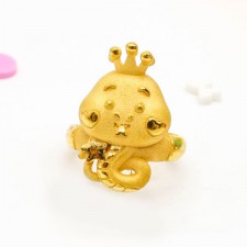 볼하트 뱀 돌반지